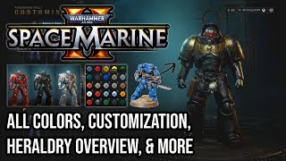 ALL ASTARTES HERALDRY amp CUSTOMIZATION TIPS  Warhammer 40k Space Marine 2 [upl. by Anitsirt354]