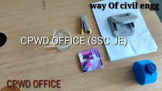 CPWD OFFICE SSC JE Motivation By way of civil Engg [upl. by Kehoe]