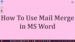 How to Create a Mail Merge Document in MS Word  Print Multiple Letter in MS Word  The Tech Leaf [upl. by Zullo]