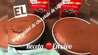 El mejor pastel de chocolate de cajita Modificado🔴Live [upl. by Elocim]