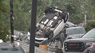 Major storm damage in Feasterville Bucks County [upl. by Ettevad]