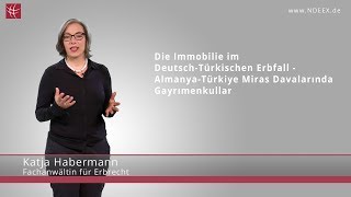 Die Immobilie im DeutschTürkischen Erbfall  NDEEX [upl. by Assilen636]