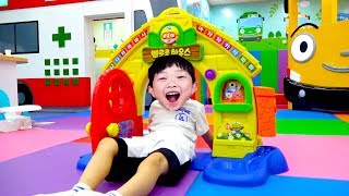 예준이와 타요 실내놀이터 키즈카페 어린이 장난감 놀이 Tayo Indoor Playground for Kids [upl. by Michal]