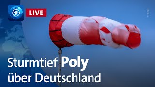 Sturmtief „Poly“ über Deutschland  NDR InfoSondersendung [upl. by Aseuqram860]