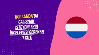 Çalışma Ekonomisi ve Endüstri İlişkileri Mezunlarının Hollandada İş Bulması İçin 7 Site [upl. by Saile]