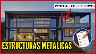 Conoce las ETAPAS para CONSTRUIR en ESTRUCTURA METALICA  Procesos Constructivos [upl. by Tobit549]