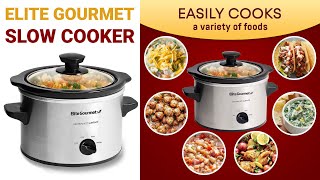 Elite Gourmet Slow Cooker with Adjustable Temp Buying Guide [upl. by Brewer452]