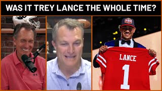 49ers GM John Lynch on Drafting Trey Lance  PFF [upl. by Eiramait958]