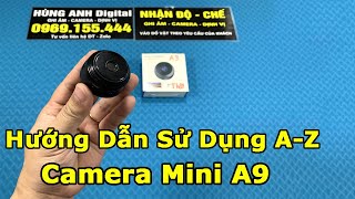 Camera Mini A9  Hướng Dẫn Sử Dụng Chi Tiết Trên App HDwificam Pro Cho Khách Hàng Mới Mua [upl. by Leba]