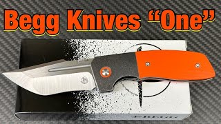 Begg Knives “One” JVO amp Kirby Lambert design [upl. by Hedda]