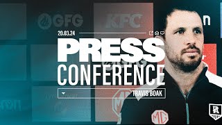 Travis Boak press conference  20 March [upl. by Zetneuq]