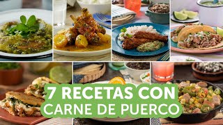 7 recetas con carne de puerco  Kiwilimón [upl. by Survance985]