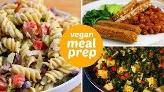 What I Eat in a Day  Vegan Meal Prep  HighProtein [upl. by Enyawal43]