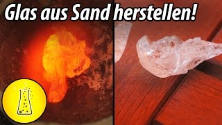 Glas aus Quarzsand herstellen [upl. by Lokcin]