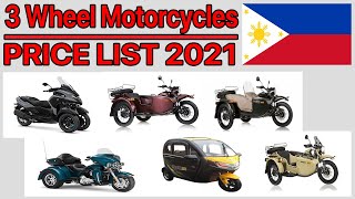 3 Wheel Motorcycle Price List In Philippines 2021 [upl. by Wayland506]