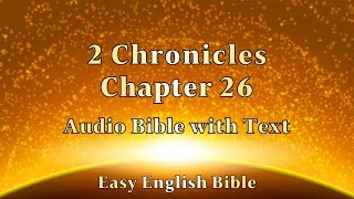 2 Chronicles Chapter 26 Audio Bible 역대하 26장 성경 보면서 듣기 [upl. by Silloh]