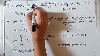 Dehydration of alcohol class 11 chapter 15 Hydrocarbon [upl. by Margarete]