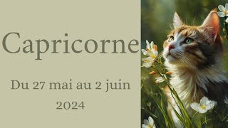 Capricorne ♑ 27 mai au 2 juin 2024  Confirmation de la trahison on met fin bonheur annoncé [upl. by Anyar567]