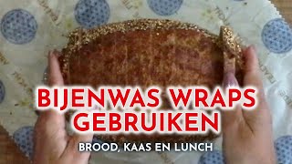 Hoe je de bijenwaswrap gebruikt voor brood kaas en lunch  welke kant [upl. by Browning]