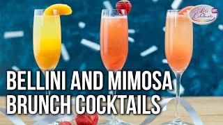 The Bellini and Mimosa  The Best Champagne Brunch Cocktails [upl. by Ellac]