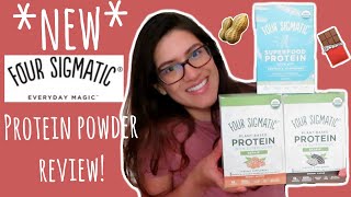 FOUR SIGMATIC PLANT BASED PROTEIN POWDER REVIEW  Taste  Recipe test [upl. by Anitnauq]