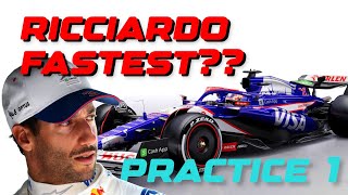 Bahrain FP1 Reaction  Ricciardo Goes FASTEST [upl. by Attesor]