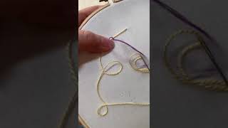 How to  Couching Stitch [upl. by Ellehctim]