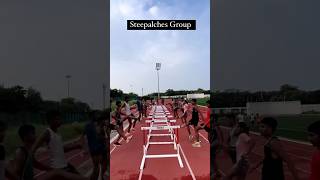 steeplechase hurdles running athlete runningmotivation shortvideo youtubeshorts fitness [upl. by Uohk594]