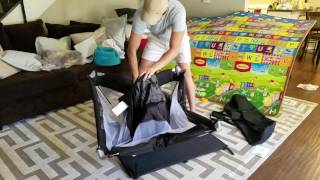 Joovy Room2 Playard Review amp How to Setup  Pack Up [upl. by Weinreb487]