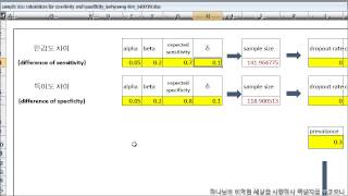 sample size calculation for sensitivity and specificity [upl. by Selma]