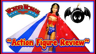 DC Multiverse Signature Collection Lynda Carter Wonder Woman action figure review [upl. by Dnalwor]