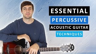 Percussive Acoustic Guitar lesson Adding the Snare amp Bass Drum [upl. by Nyleve845]