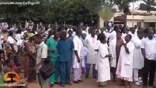 Mouvement dhumeur du personnel hospitalier du CHU Sylvanus OLYMPIO à Lomé [upl. by Daphie]