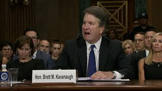 Kavanaugh angry chokes up during testimony [upl. by Yumuk]