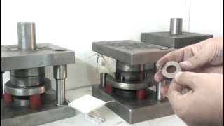 matricería de arandelas  punch die compound stamping washer  metal working [upl. by Worra]