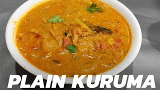 Plain kuruma recipe in tamilPlain chalnaEmpty salna for parotta in tamilKuruma for Beginners [upl. by Leonanie]