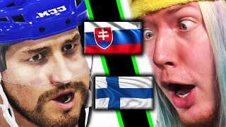 ZOH v hokeji 2022  Slovensko  Fínsko NHL 22 [upl. by Esil]