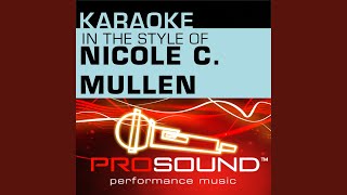 Redeemer Karaoke Instrumental Track In the style of Nicole C Mullen [upl. by Queridas]