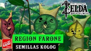 REGION Farone  Faron TODAS LAS SEMILLAS KOLOG • Korok Seeds • en español [upl. by Eislel]