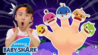 🧟‍♀️NEW NO Its the Zombie Shark Finger Family  Baby Shark Halloween  Baby Shark Official [upl. by Ierbua903]