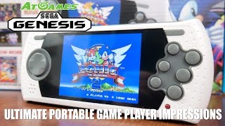 AtGames Sega Genesis Ultimate Portable Game Player Impressions [upl. by Fulviah]