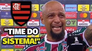 TIME DO SISTEMA Felipe Melo provocou após Fluminense 0x2 Flamengo [upl. by Nilecoj]