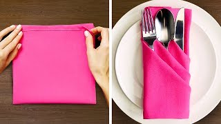 27 NAPKIN FOLD IDEAS [upl. by Atileda]