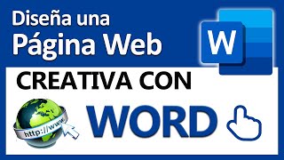 😱Crear una PÁGINA WEB con Word fácil y muy creativa👍 [upl. by Oiliduab319]