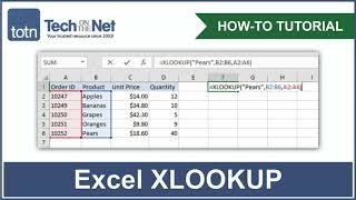 How to use the XLOOKUP function in Excel [upl. by Svetlana466]