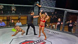 She Was OUT COLD Valentine vs Norris HEATED MMA Fight [upl. by Lezley]