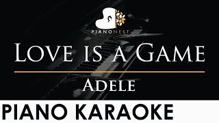 Adele  Love is a Game  Piano Karaoke Instrumental Cover with Lyrics [upl. by Madaras752]