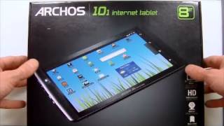 Archos 101 Android Internet Tablet  Unboxing [upl. by Okihsoy135]