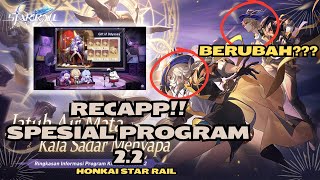 RECAP Spesial Program 22  Banyak Event dan Bansos   Honkai Star Rail [upl. by Ieppet]