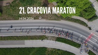 21 Cracovia Maraton 2024 Drone Video [upl. by Rennie]